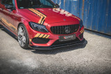 Maxton Design Zesílený spoiler předního nárazníku Racing Mercedes AMG C43 Coupe (C205) - černá