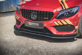 Maxton Design Zesílený spoiler předního nárazníku Racing Mercedes AMG C43 Coupe (C205) - černá