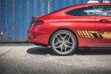 Maxton Design Zesílené boční lišty zadního nárazníku Racing Mercedes AMG C43 Coupe (C205) - červeno-černá