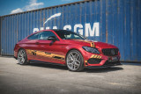 Maxton Design Zesílené prahové lišty Racing Mercedes AMG C43 Coupe (C205) - červeno-černá