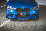 Maxton Design Zesílený spoiler předního nárazníku s křidélky Racing BMW M135i F20 - červeno-černá
