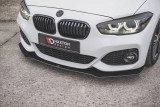 Maxton Design Zesílený spoiler předního nárazníku Racing BMW 1 M-Paket / M140i F20 Facelift V.3 - černá