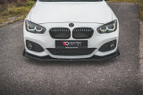 Maxton Design Zesílený spoiler předního nárazníku s křidélky Racing BMW 1 M-Paket / M140i F20 Facelift V.3 - červeno-černá
