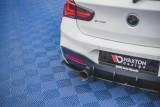 Maxton Design Zesílené boční lišty zadního nárazníku Racing BMW 1 M-Paket / M140i F20 Facelift V.2 - červeno-černá