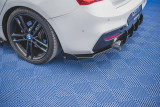 Maxton Design Zesílené boční lišty zadního nárazníku s křidélky Racing BMW 1 M-Paket / M140i F20 Facelift V.2 - černá