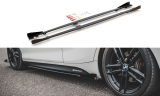 Maxton Design Zesílené prahové lišty s křidélky Racing BMW M135i / M140i F20 V.2 - červeno-černá