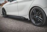 Maxton Design Zesílené prahové lišty s křidélky Racing BMW M135i / M140i F20 V.2 - červeno-černá