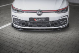 Maxton Design Spoiler předního nárazníku VW Golf VIII GTI V.2 - texturovaný plast