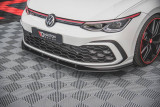 Maxton Design Zesílený spoiler předního nárazníku Racing VW Golf VIII GTI - černá