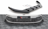 Maxton Design Zesílený spoiler předního nárazníku s křidélky Racing VW Golf VIII GTI - červeno-černá