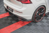 Maxton Design Zesílené boční lišty zadního nárazníku Racing VW Golf VIII GTI - červeno-černá