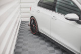 Maxton Design Zesílené prahové lišty s křidélky Racing VW Golf VIII GTI - červeno-černá