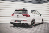 Maxton Design Zesílený zadní difuzor Racing VW Golf VIII GTI V.2 - červeno-černá