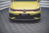 Maxton Design Spoiler předního nárazníku VW Golf VIII GTI Clubsport V.4 - černý lesklý lak