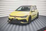 Maxton Design Zesílený spoiler předního nárazníku s křidélky Racing VW Golf VIII GTI Clubsport - černá