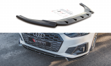 Maxton Design Spoiler předního nárazníku Audi S5/A5 S-Line B9 Facelift V.2 - černý lesklý lak