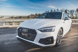 Maxton Design Spoiler předního nárazníku Audi S5/A5 S-Line B8 Coupe/Sportback Facelift V.1 - texturovaný plast