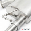 Cobra Sport Střední a zadní díl výfuku pro Nissan 350Z - s rezonátorem, koncovka TP38-BLK
