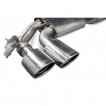 Valved Cat-back exhaust Audi TTS (8S) Coupe 2.0 TFSI Scorpion Exhaust - resonated / polished quad trims