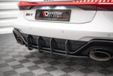 Maxton Design Zadní difuzor Street Pro Audi RS7 (C8) - červeno-černý