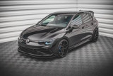 Maxton Design Spoiler předního nárazníku Street Pro VW Golf R (Mk8) - červeno-černý