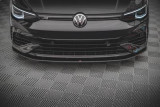 Maxton Design Spoiler předního nárazníku Street Pro VW Golf R (Mk8) - červeno-černý