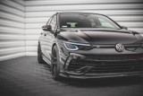 Maxton Design Spoiler předního nárazníku VW Golf VIII R V.5 - černý lesklý lak