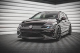 Maxton Design Spoiler předního nárazníku VW Golf VIII R V.5 - černý lesklý lak