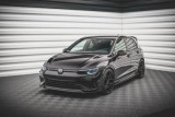 Maxton Design Spoiler předního nárazníku VW Golf VIII R V.6 - texturovaný plast