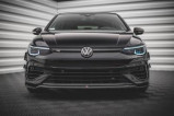 Maxton Design Spoiler předního nárazníku VW Golf VIII R V.6 - černý lesklý lak