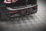 Maxton Design Spoiler zadního nárazníku VW Golf VIII R V.2 - černý lesklý lak