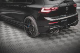 Maxton Design Boční lišty zadního nárazníku VW Golf VIII R V.4 - texturovaný plast