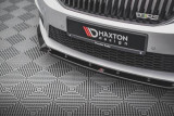 Maxton Design Spoiler předního nárazníku Škoda Octavia III RS V.3 - černý lesklý lak
