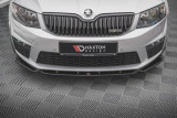 Maxton Design Spoiler předního nárazníku Škoda Octavia III RS V.4 - černý lesklý lak