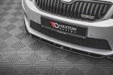 Maxton Design Spoiler předního nárazníku Škoda Octavia III RS V.4 - černý lesklý lak