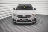 Maxton Design Spoiler předního nárazníku Škoda Octavia III RS Facelift V.3 - černý lesklý lak