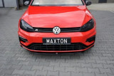 Maxton Design Spoiler předního nárazníku VW Golf VII Facelift - texturovaný plast