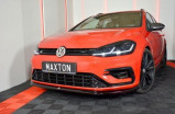 Maxton Design Spoiler předního nárazníku VW Golf VII R/R-Line Facelift V.6 - černý lesklý lak