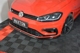 Maxton Design Spoiler předního nárazníku VW Golf VII R/R-Line Facelift V.6 - karbon