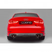 Cobra Sport Valved Turboback exhaust with sports catalyst Audi S3 (8V) Limousine - resonated / TP92-BLK tips