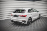 Maxton Design Nástavec střešního spoileru AUDI A3 S-Line / S3 (8Y) Sportback V.1 - texturovaný plast