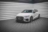 Maxton Design Spoiler předního nárazníku AUDI A3 S-Line / S3 (8Y) V.1 - texturovaný plast