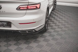 Maxton Design Boční lišty zadního nárazníku VW Arteon R-Line Facelift - texturovaný plast