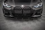 Maxton Design Spoiler předního nárazníku Street Pro BMW 4 G22 M-Paket - červeno-černý