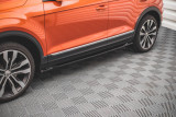 Maxton Design Prahové lišty VW T-Roc - černý lesklý lak