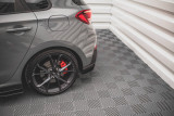 Maxton Design Boční lišty zadního nárazníku Street Pro HYUNDAI I30 N Mk3 Facelift - červeno-černé
