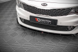 Maxton Design Spoiler předního nárazníku KIA Optima Mk4 V.1 - černý lesklý lak