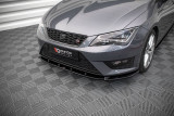 Maxton Design Spoiler předního nárazníku SEAT Leon Mk3 FR Sportstourer / Cupra Leon V.1 - černý lesklý lak