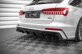 Maxton Design Spoiler zadního nárazníku AUDI S6 C8 - černý lesklý lak