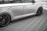 Maxton Design Prahové lišty Škoda Fabia Mk3 - černý lesklý lak
